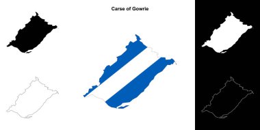 Gowrie 'nin Carse boş çizgi haritası seti