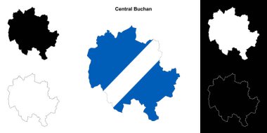 Merkez Buchan boş dış hat haritası seti