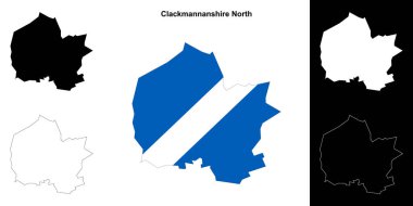 Clackmannanshire Kuzey boş ana hat haritası seti