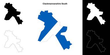 Clackmannanshire Güney boş ana hat haritası seti
