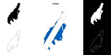 Kaplama boş çizgi haritası seti