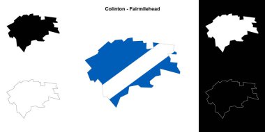 Colinton - Peri mil başı boş ana hat haritası seti