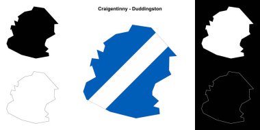 Craigentinny - Duddingston boş ana hat haritası seti