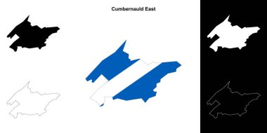 Cumbernauld Doğu boş ana hat haritası seti