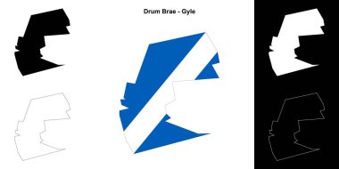 Drum Brae - Gyle boş ana hat haritası seti