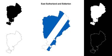 Doğu Sutherland ve Edderton 'un ana hatları boş.