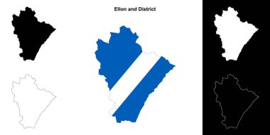 Ellon ve Bölge boş ana hat haritası ayarlandı
