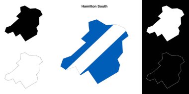 Hamilton Güney boş dış hat haritası seti