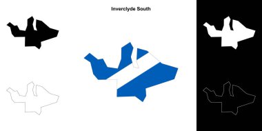 Inverclyde Güney boş ana hat haritası seti