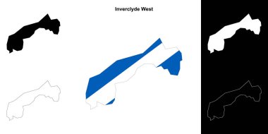 Inverclyde West boş ana hat haritası seti