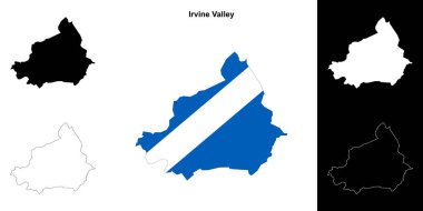 Irvine Vadisi boş ana hat haritası seti