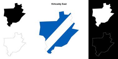 Kirkcaldy Doğu boş ana hat haritası seti