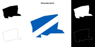 Kirkcaldy Kuzey boş ana hat haritası seti