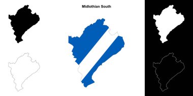 Midlothian Güney boş ana hat haritası seti