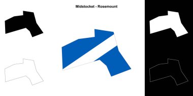 Midstocket - Rosemount boş çizgi haritası seti