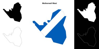 Motherwell Batı boş ana hat haritası seti