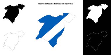 Newton Mearns North ve Neilston boş ana hat haritası seti