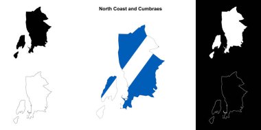 Kuzey Sahili ve Cumbraes 'in ana hatları boş.