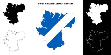 Kuzey, Batı ve Orta Sutherland ana hat haritası ayarlandı