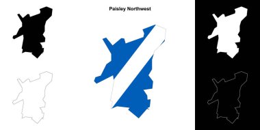 Paisley Kuzeybatı boş ana hat haritası seti