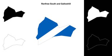 Renfrew Güney ve Gallowhill boş ana hat haritası ayarlandı