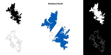 Shetland Kuzey boş ana hat haritası ayarlandı