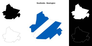 Southside - Newington boş ana hat haritası seti