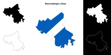 Steornabhagh boş bir çizgi haritası seti