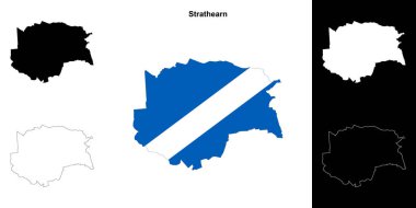 Düz boş dış hat haritası ayarlandı