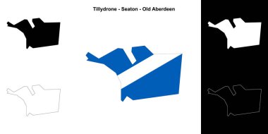 Tillydrone - Seaton - Eski Aberdeen boş ana hat haritası seti