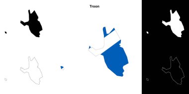 Troon boş çizgi haritası ayarlandı