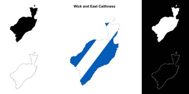 Wick ve East Caithness boş ana hat haritası seti