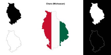 Charo belediyesi (Michoacan) ana hat haritası seti