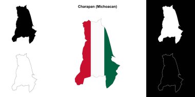 Charapan belediyesi (Michoacan) ana hat haritası seti