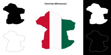 Chavinda belediyesi (Michoacan) ana hat haritası seti