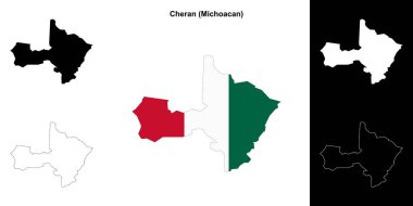 Cheran belediyesi (Michoacan) ana hat haritası seti