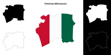 Chilchota belediyesi (Michoacan) ana hat haritası seti