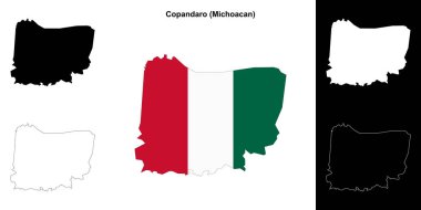 Copandaro belediyesi (Michoacan) ana hat haritası seti