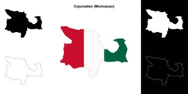 Cojumatlan belediyesi (Michoacan) ana hat haritası seti