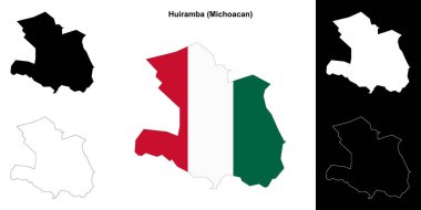 Huiramba belediyesi (Michoacan) ana hat haritası ayarlandı