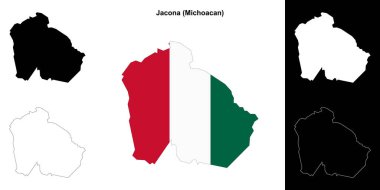 Jacona belediyesi (Michoacan) ana hat haritası seti