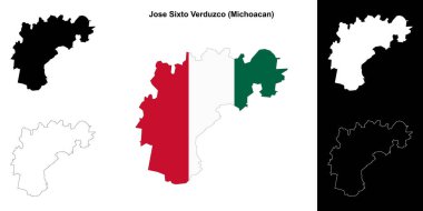 Jose Sixto Verduzco belediyesi (Michoacan) ana hat haritası seti