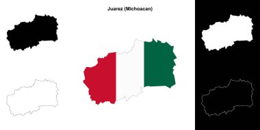 Juarez belediyesi (Michoacan) ana hat haritası seti