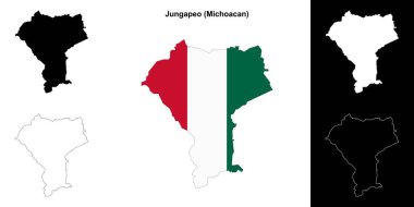 Jungapeo belediyesi (Michoacan) ana hat haritası seti