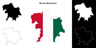 Morelia belediyesi (Michoacan) ana hat haritası seti