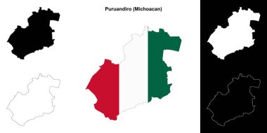 Puruandiro belediyesi (Michoacan) ana hat haritası ayarlandı
