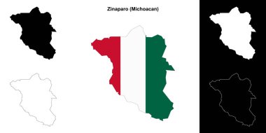 Zinaparo belediyesi (Michoacan) ana hat haritası seti