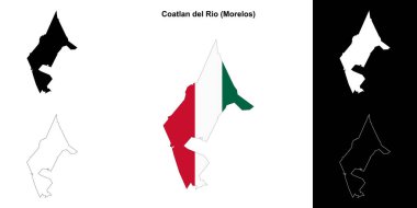 Coatlan del Rio belediyesi (Morelos) ana hat haritası seti