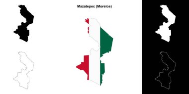 Mazatepec belediyesi (Morelos) ana hat haritası seti