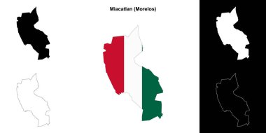 Miacatlan belediyesi (Morelos) ana hat haritası seti